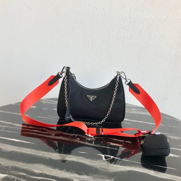 Pra*a nylon hobo bag