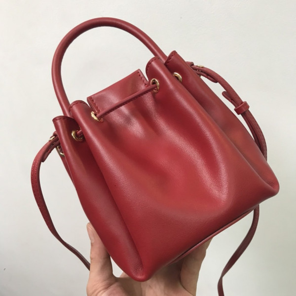 B**rry bmonogram motif leather bucket bag