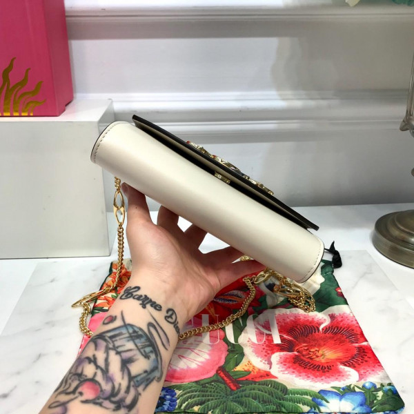 G*u*i zumi smooth leather mini shoulder bag