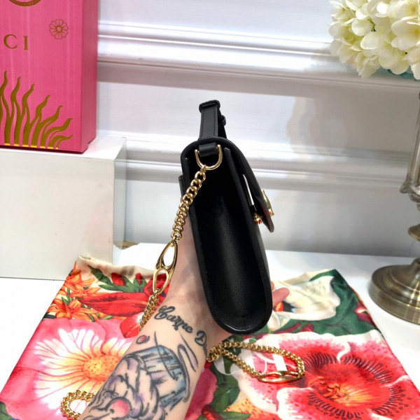 G*u*i zumi smooth leather small shoulder bag