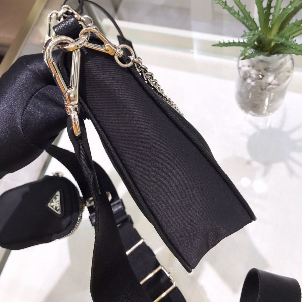 Pra*a nylon hobo bag