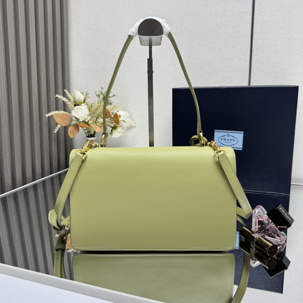 Pra*a soft sound medium leather shoulder bag