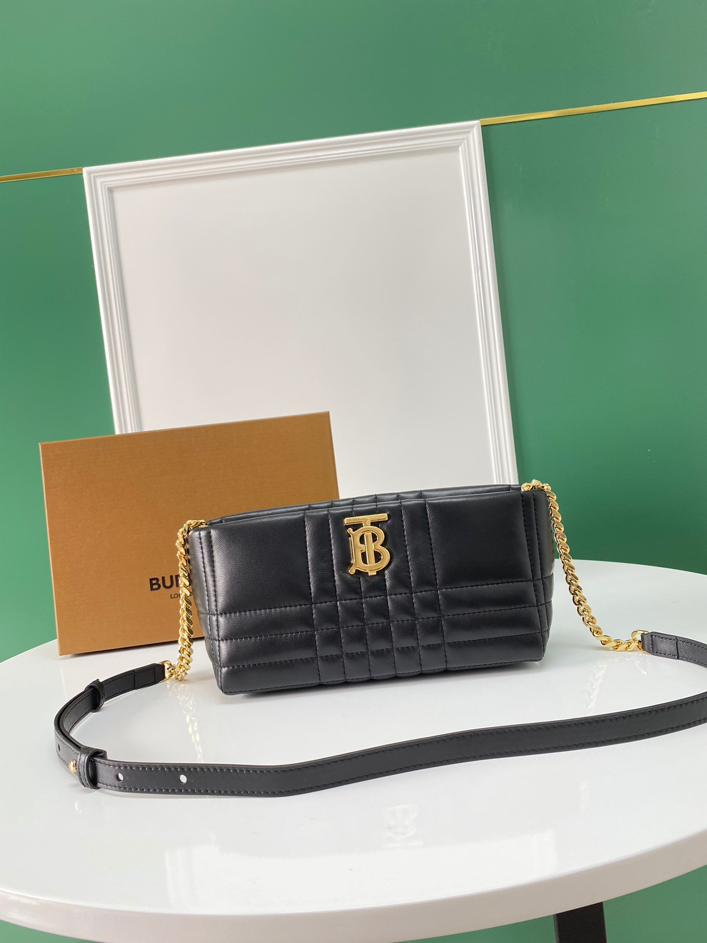 B**rry small quilted lambskin soft lola bag